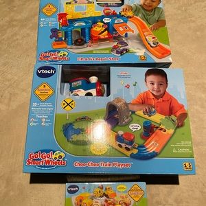 Go Go Smart Wheels Train and Car set Bundle